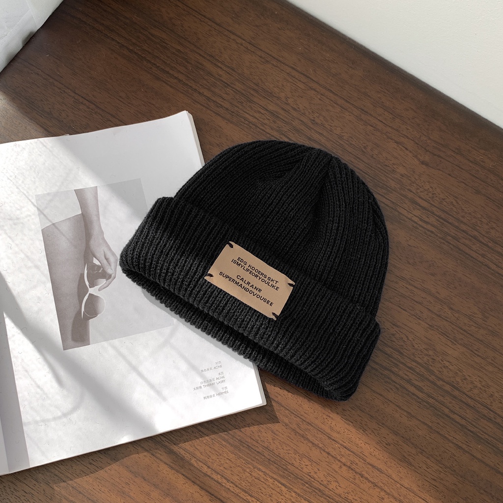Nón len giữ ấm bảo vệ tai phong cách Hàn Quốc dành cho nam nữ