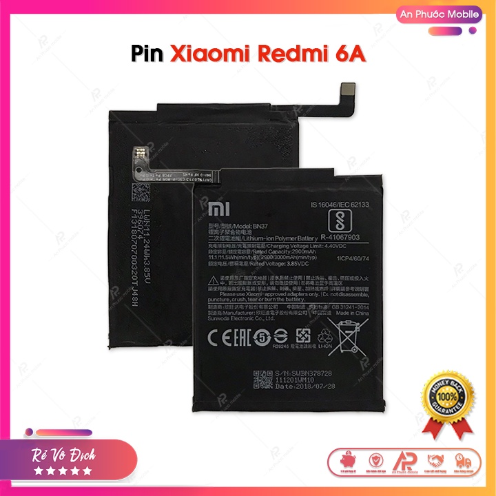 Pin Xiaomi Redmi 6A / BN37 Zin Bóc Máy