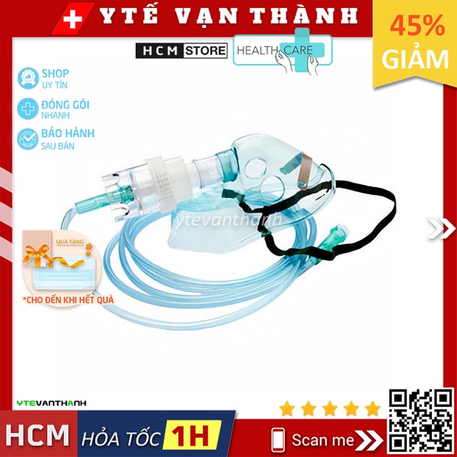 Mặt Nạ Xông Khí Dung Mũi Họng Greetmed | Hoặc Mask Khí Dung Thương Hiệu Tương Đương -VT0197