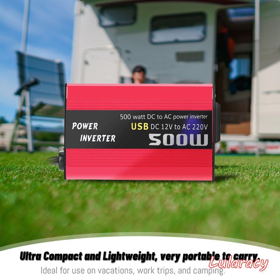 Bộ Chuyển Đổi Nguồn Điện 500w Dc Sang Ac Dc 12v Sang 110v 220v Ac Cho Xe Ô Tô | BigBuy360 - bigbuy360.vn