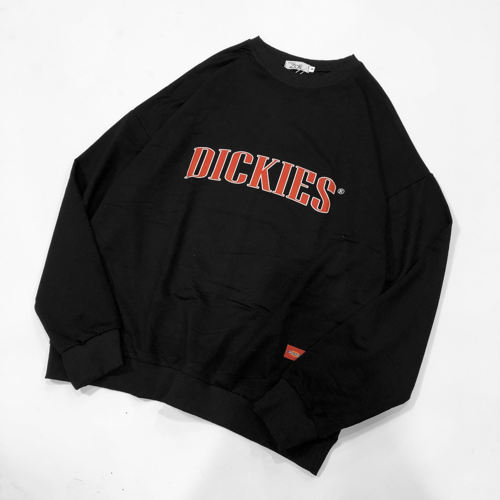 Áo sweater DICKIES cotton thun dài tay form rộng , phông dài tay unisex, Zoeclothing