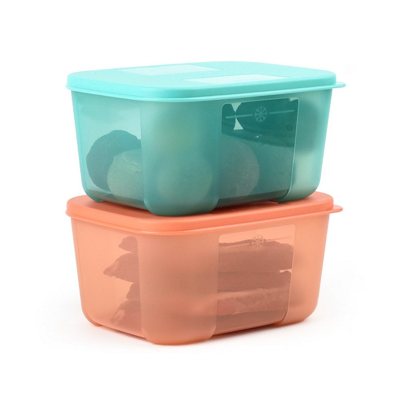 Tupperware bộ 4 hộp trữ đông trữ mát đựng thức ăn tủ lạnh đẹp nhiều màu  dung tích 700ml TU20
