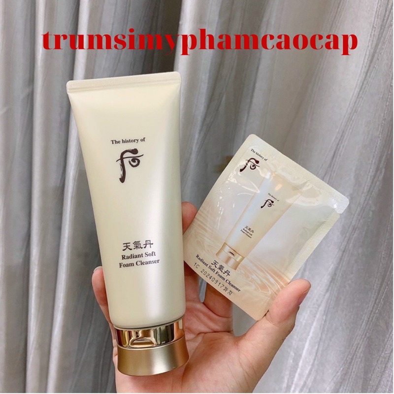 Sữa Rửa Mặt Tái Sinh Whoo Radiant Cleansing Foam date 2025