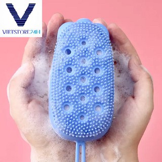 Bông tắm silicon hình chuột 2 mặt