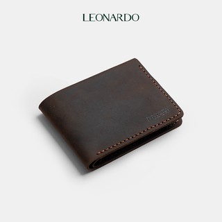 Ví mini Mộc da sáp nhập khẩu thương hiệu Leonardo