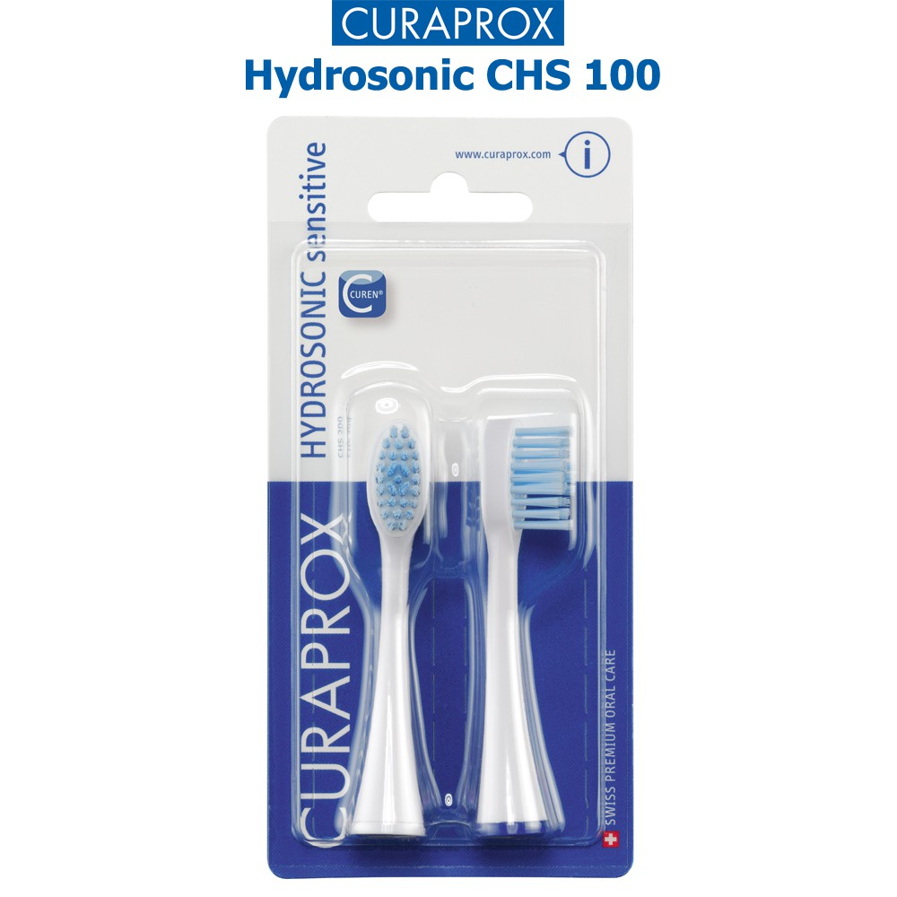 [Mã BMBAU50 giảm 7% đơn 99K] Bộ 2 đầu thay bàn chải điện sóng âm Curaprox Hydrosonic CHS 100