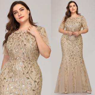 Đầm Đuôi Cá Đính Kim Sa Cỡ Lớn 7707
