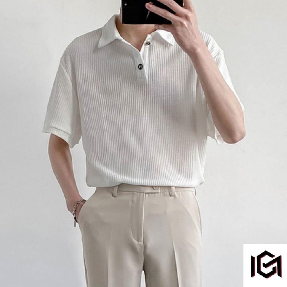Áo Polo Nam CHUMI áo thun polo from rộng cổ bẻ unisex thời trang cao cấp Hàn Quốc AT311