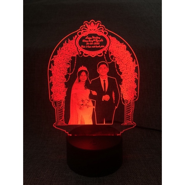 Đèn ngủ khắc hình ảnh theo yêu cầu