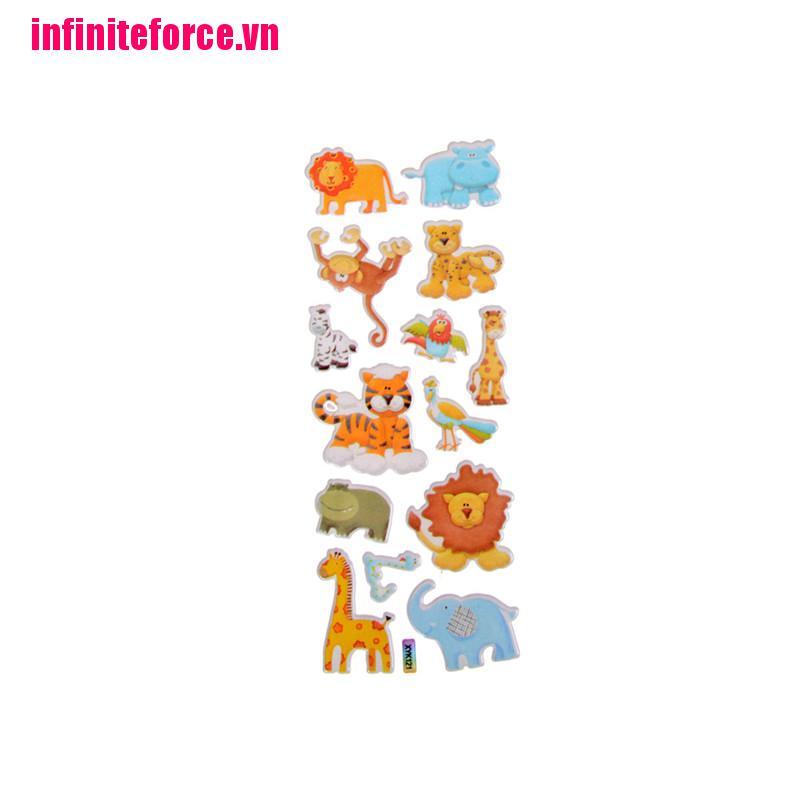 Miếng Dán Trang Trí Hình Động Vật 3d Xinh Xắn