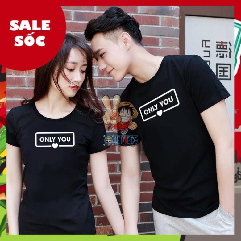 (SALE SỐC) Áo thun Cặp Đôi Nam Nữ Couple - Only You 1