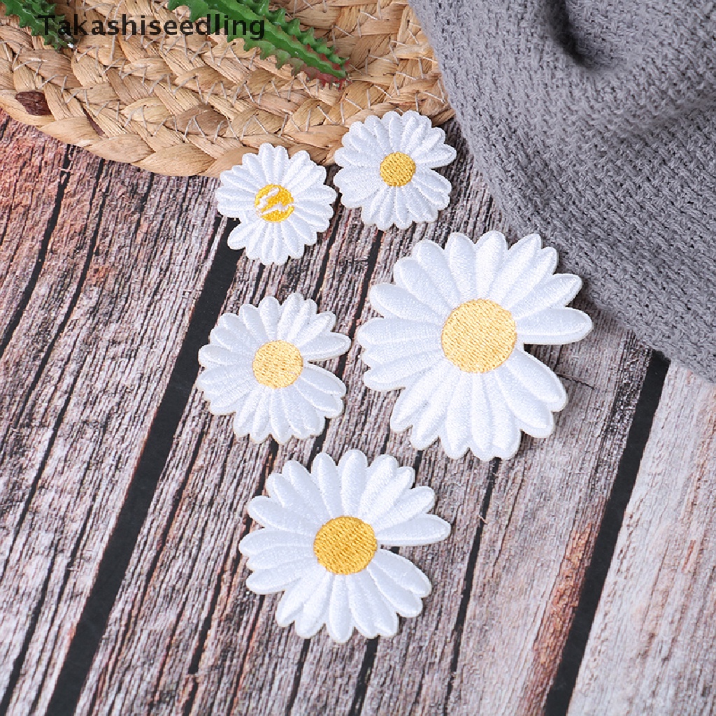 5 miếng vá ủi quần áo hình hoa cúc