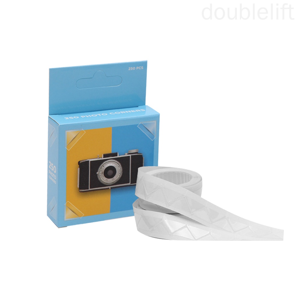 Cuộn 250 Miếng Dán Góc Khung Ảnh Trang Trí Sổ Tay