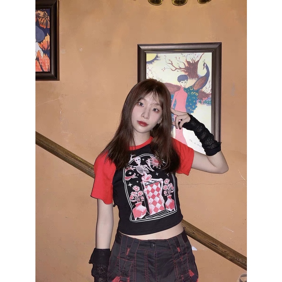 Găng Tay Họa Tiết Mạng Nhện Hở Ngón Cosplay Halloween - Vani Store - PKTT0025