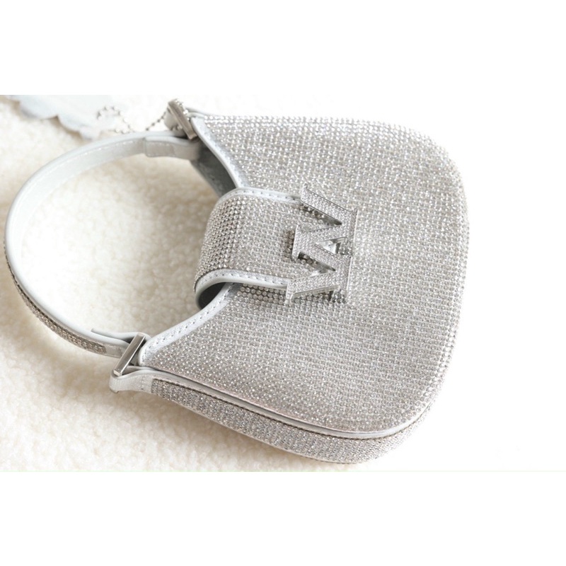 Túi kẹp nách Alex Wang đính nạm đá siêu lấp lánh Super fullbox size 15 22