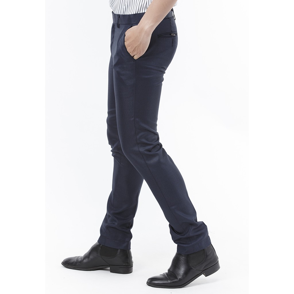 Quần tây Âu Titishop QTN63 phối túi màu xanh đen