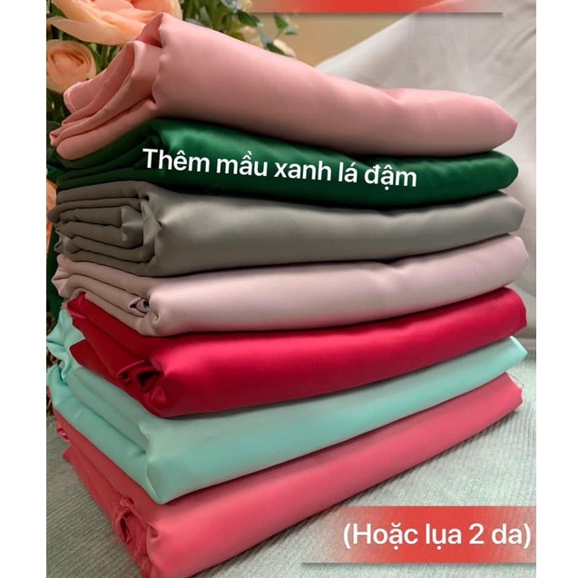 [Siêu đẹp] Vải tafta lụa màu hồng đỗ dày đẹp may váy cưới, váy dự tiệc