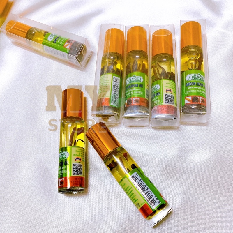 (Chính Hãng) Dầu Lăn Sâm Green Herb Thái Lan 8cc