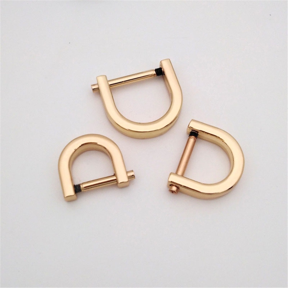 Bộ 2 Móc Khóa Chữ D Bằng Hợp Kim Kẽm Dùng Sửa Chữa Túi Xách/ Móc Khóa/ Túi Xách Da DIY