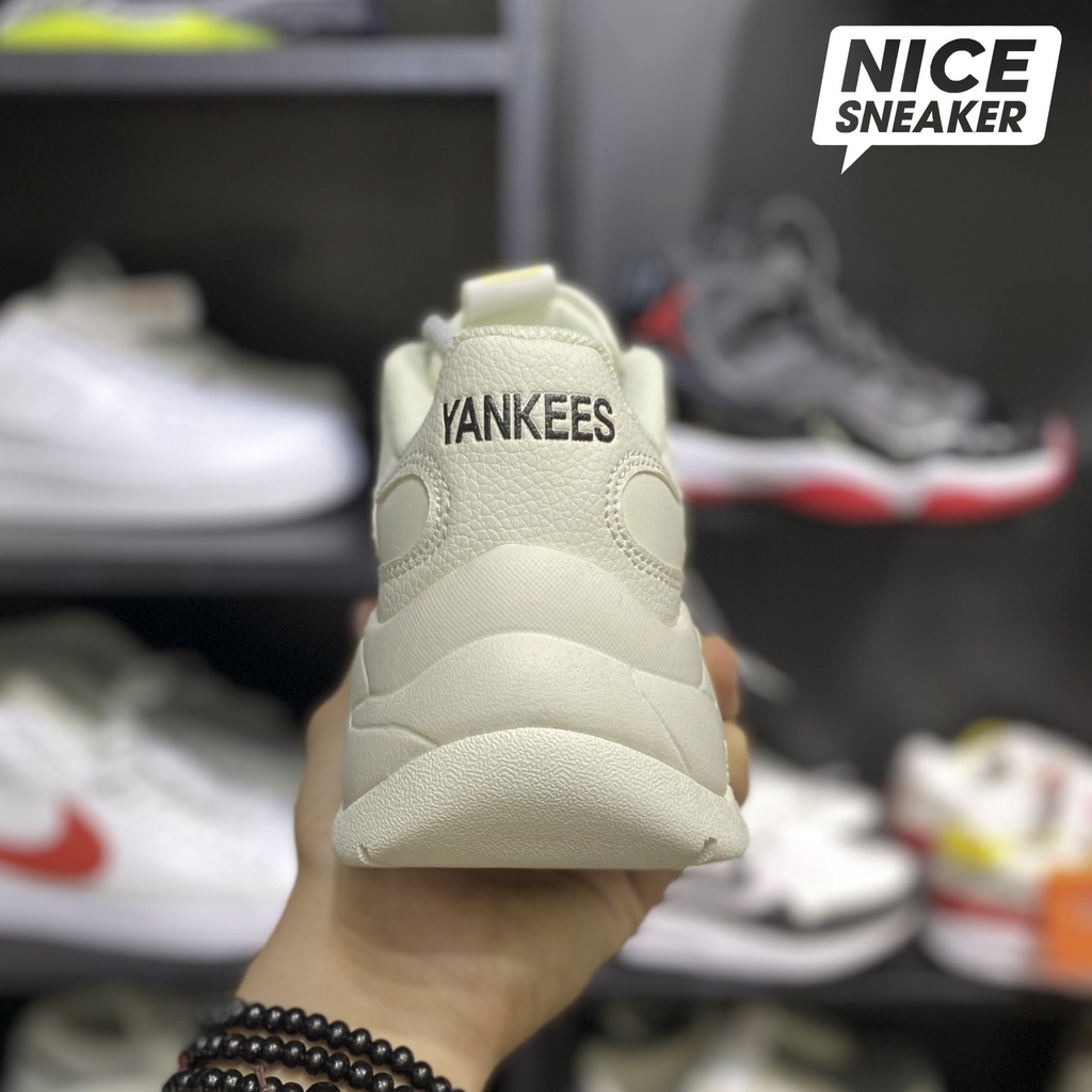 Giày MLB NY trắng chữ vàng - Phiên bản 1:1 chuẩn | Nice Sneaker .