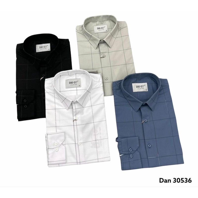 Áo Sơ Mi Nam Caro Dài Tay Form Body Mềm Mịn Thời Trang Nam Công Sở DAN017 Dan30536
