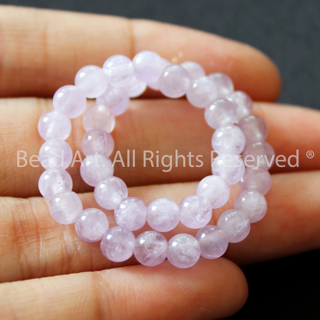 1-3-5 Hạt Đá TA Tím Nhạt 4MM (Amethyst) Tự Nhiên, Phối Vòng Tay, Chuỗi Hạt, Trang Sức, Hợp Mệnh Thổ, Hỏa