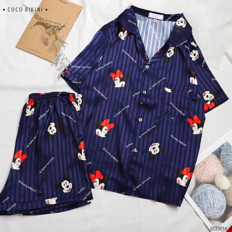 [Mã WABOOM giảm 15% đơn 99k] 𝑪𝑶𝑪𝑶 𝑩𝑰𝑲𝑰𝑵𝑰 Bộ Đồ Ngủ - Đồ Mặc Nhà Lụa Gấm ( GC20014 ) | BigBuy360 - bigbuy360.vn