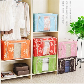 Hộp đựng chăn màn quần áo có khung sắt chống