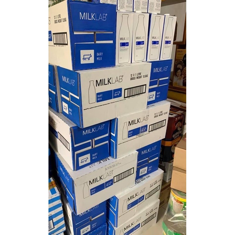 Sữa Tươi Milklab thùng 12 hộp 1L date mới