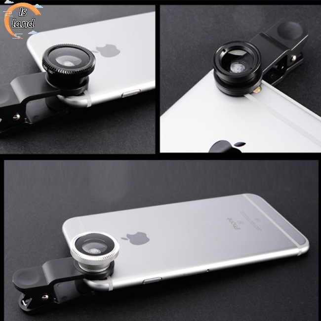 Ống KíNh Camera GóC RộNg 3 Trong 1 Cho ĐiệN ThoạI Samsung Huawei