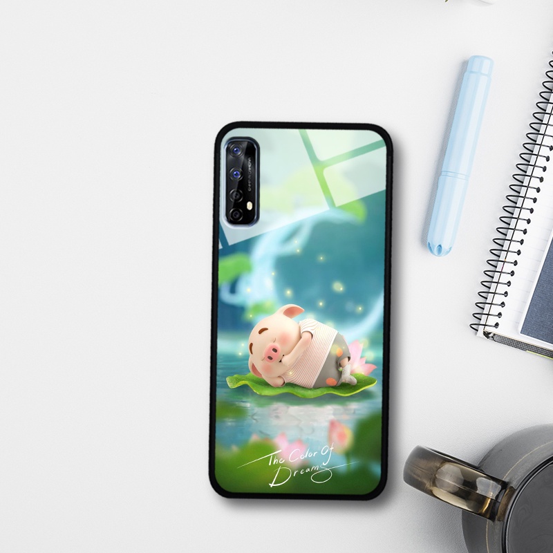 Ốp lưng kính cường lực Realme 7 - in hình 3D