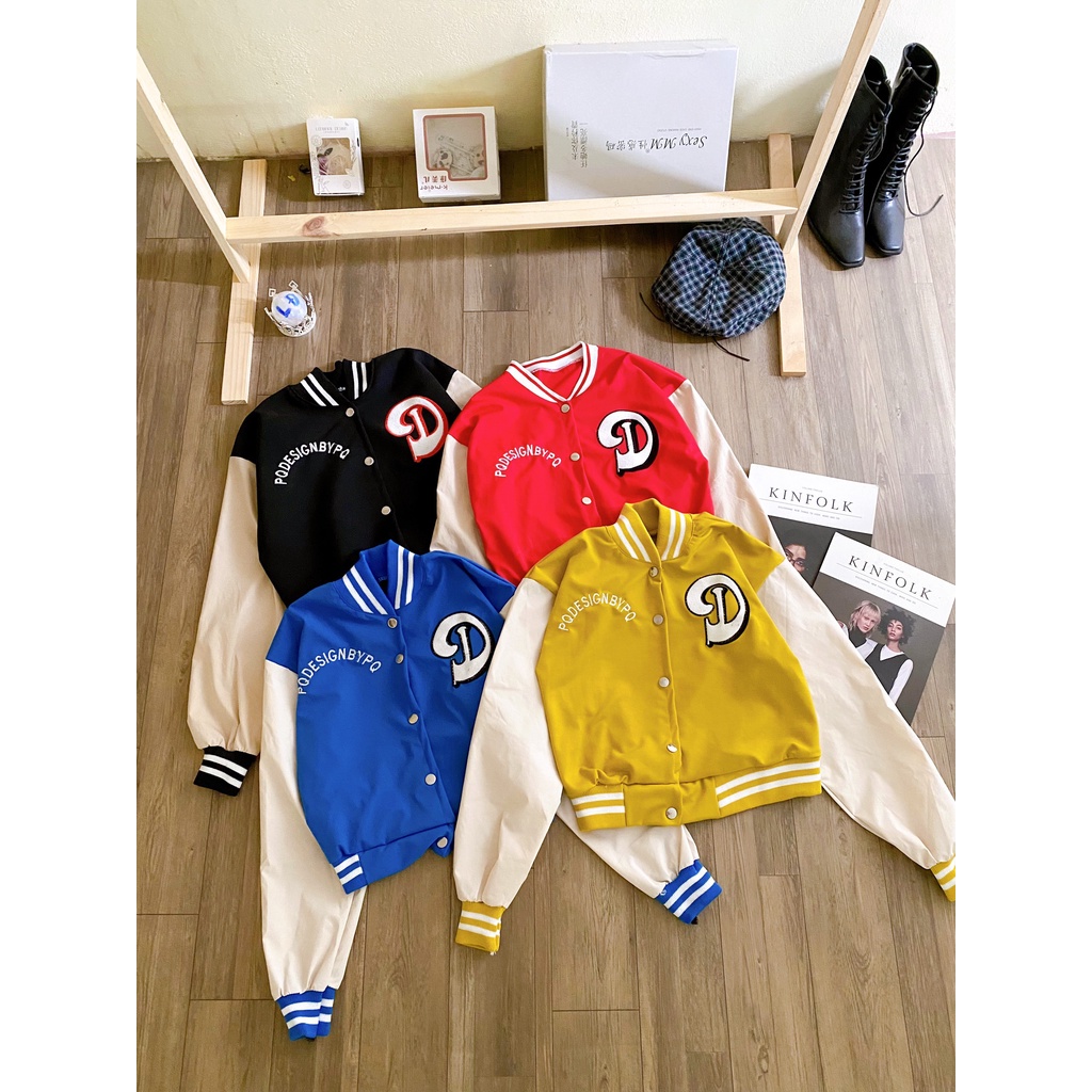 Áo Bomber Croptop - Áo Khoác Nữ Dáng Lửng Form Rộng Bấm Cúc Sexy Hàn Quốc Chang Bi Shop