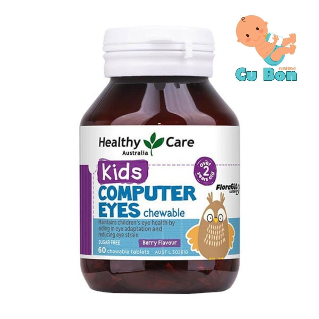 bổ mắt cho bé Healthy Care Kids Computer Eyes 60 viên của Úc dành cho bé từ 2 đến 12 tuổi