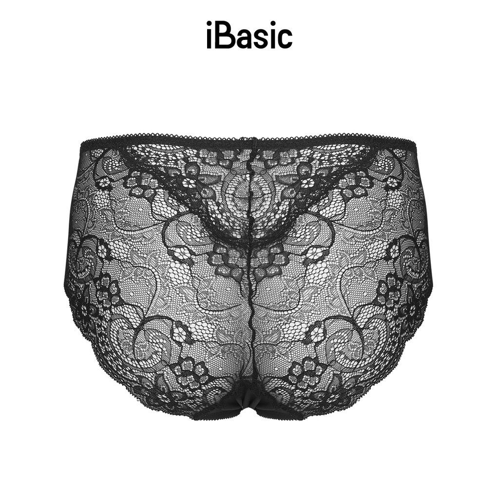 Quần lót nữ lưng cao phối ren iBasic PANW121