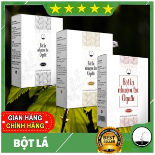 Bột lá nhuộm tóc ogatic - nhuộm phủ bạc tóc ogatic - hàng chính hãng - từ thảo dược lá móng - lá chàm