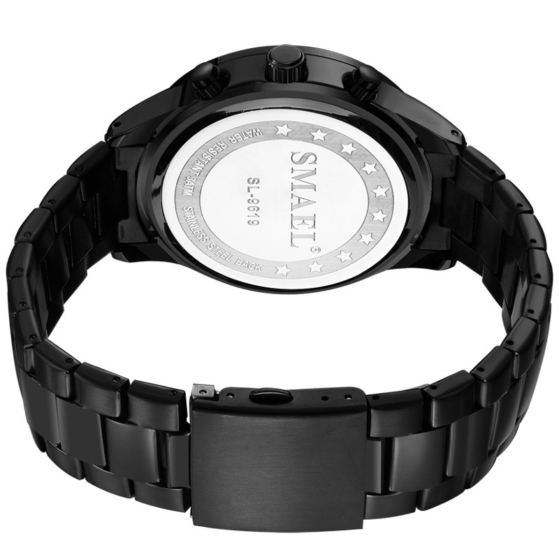Đồng Hồ Quartz SMAEL Chống Thấm Nước Với Dây Đeo Thép Không Gỉ