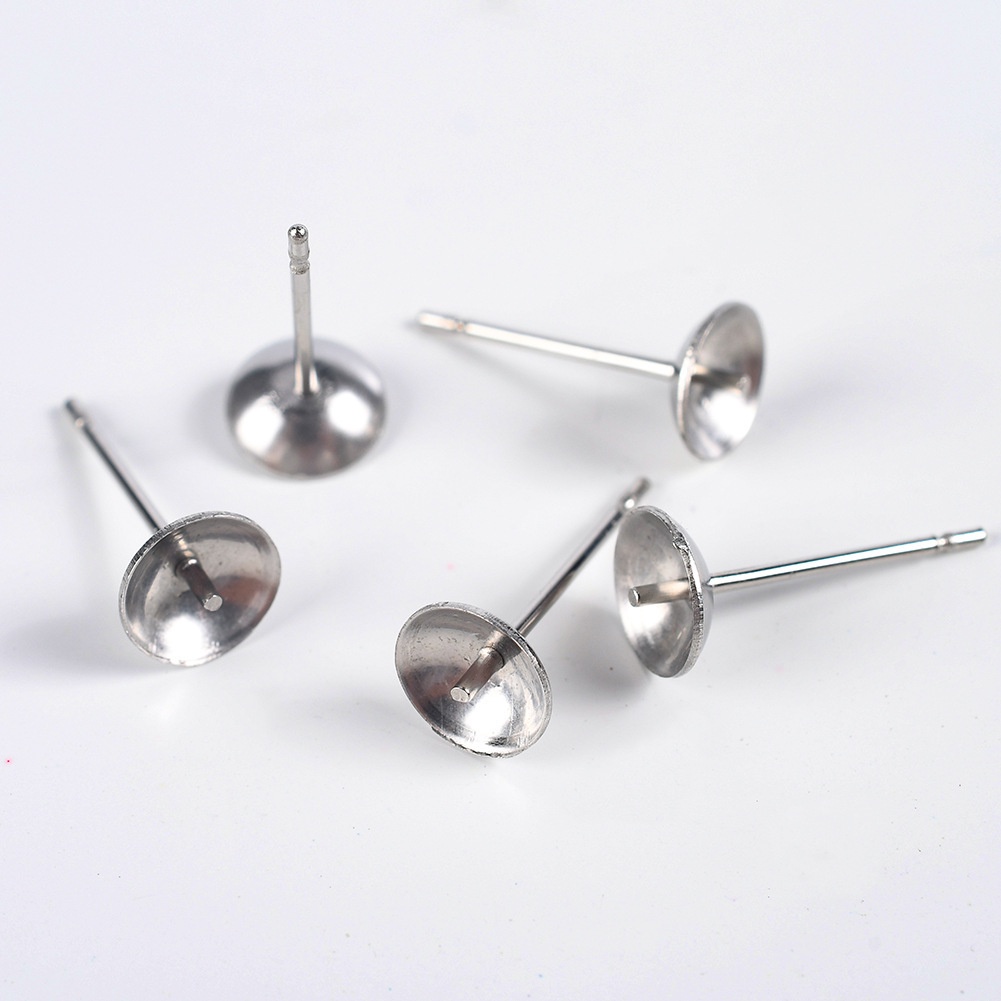 Set 100 Giá Đỡ Tròn 3-6mm Làm Trang Sức Thủ Công Js456