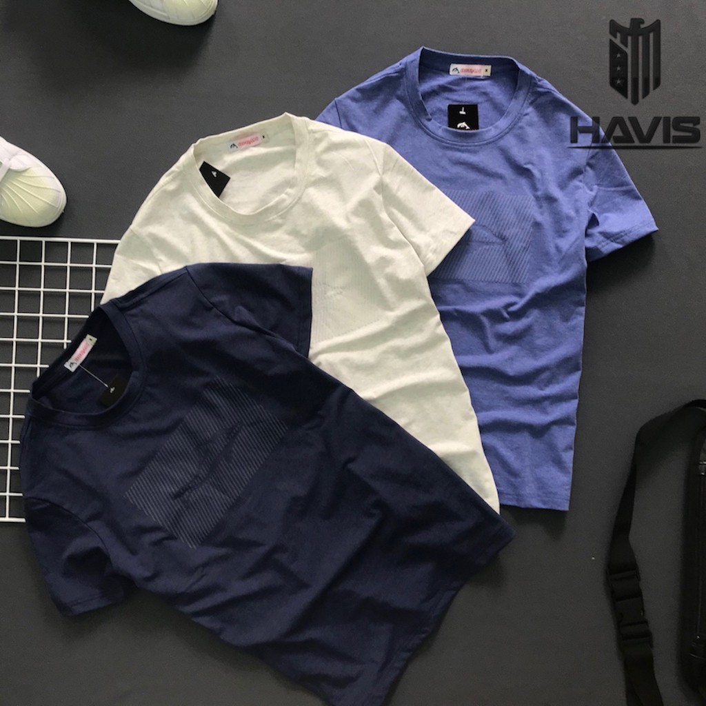 Áo thun nam cổ tròn mẫu mới phối hoạ tiết cá heo ASTD053 | BigBuy360 - bigbuy360.vn