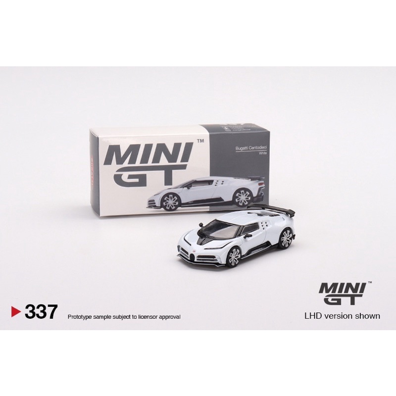 Hobby Store xe mô hình Mini GT 337 Bugatti Centodieci trắng