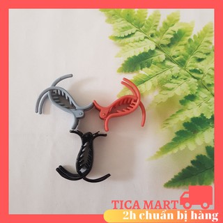 Kẹp tóc càng cua 3 chân hàng loại 1 mua lẻ giá sỉ màu ngẫu nhiên