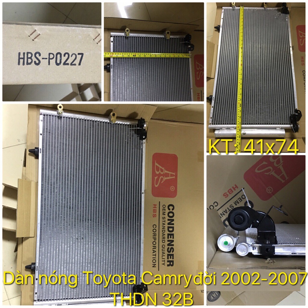Dàn nóng HBS - P0227 dòng xe Toyota Camry đời 2002-2007