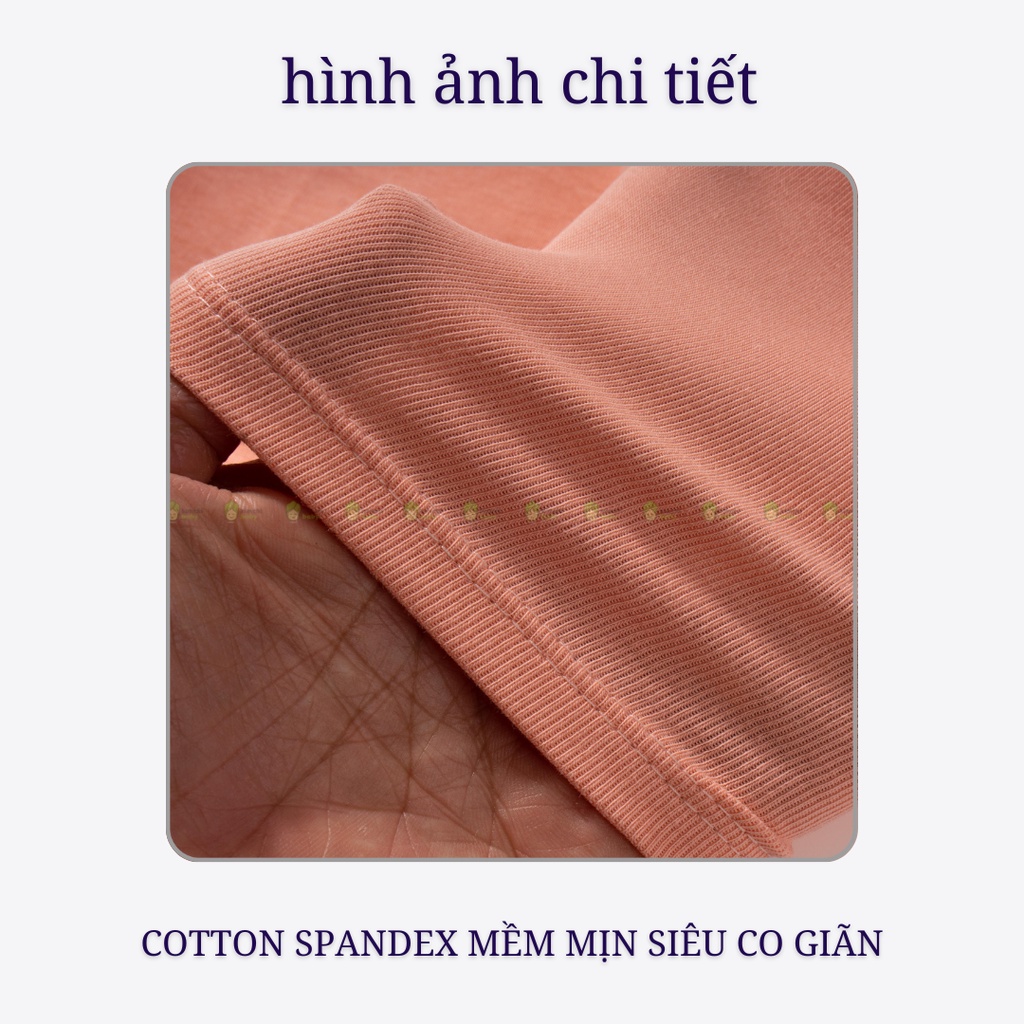 Leggings Cotton Spandex Cho Bé Gái Co Giãn 4 Chiều Bo Gấu, Quần Dài Cho Bé Mặc Đi Chơi, Đi Học LGD2201