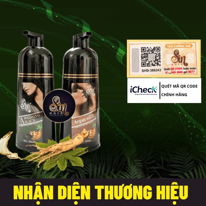 Dầu gội phủ bạc sinhair chính hãng