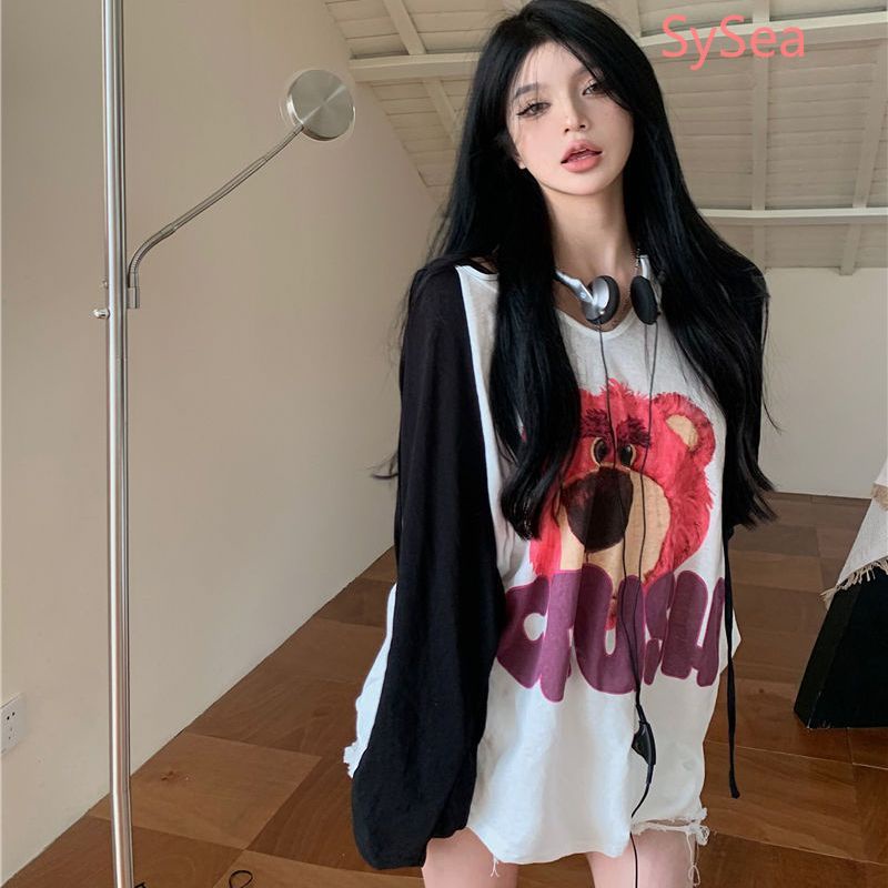 Áo In Họa Tiết Thời Trang Mùa Hè Hàn Quốc Cho Nữ