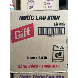 nước  lau  kính  can 3.8kg