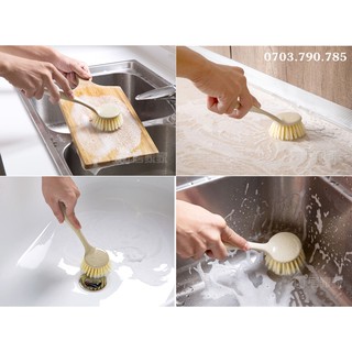 Bàn chải nhựa lúa mạch cọ rửa đa năng