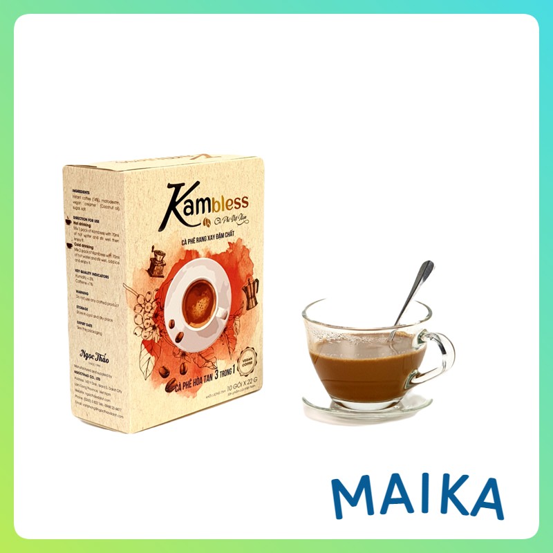 Hộp cafe hòa tan (Vegan) Kambless Ngọc Thảo | 10 túi | BigBuy360 - bigbuy360.vn
