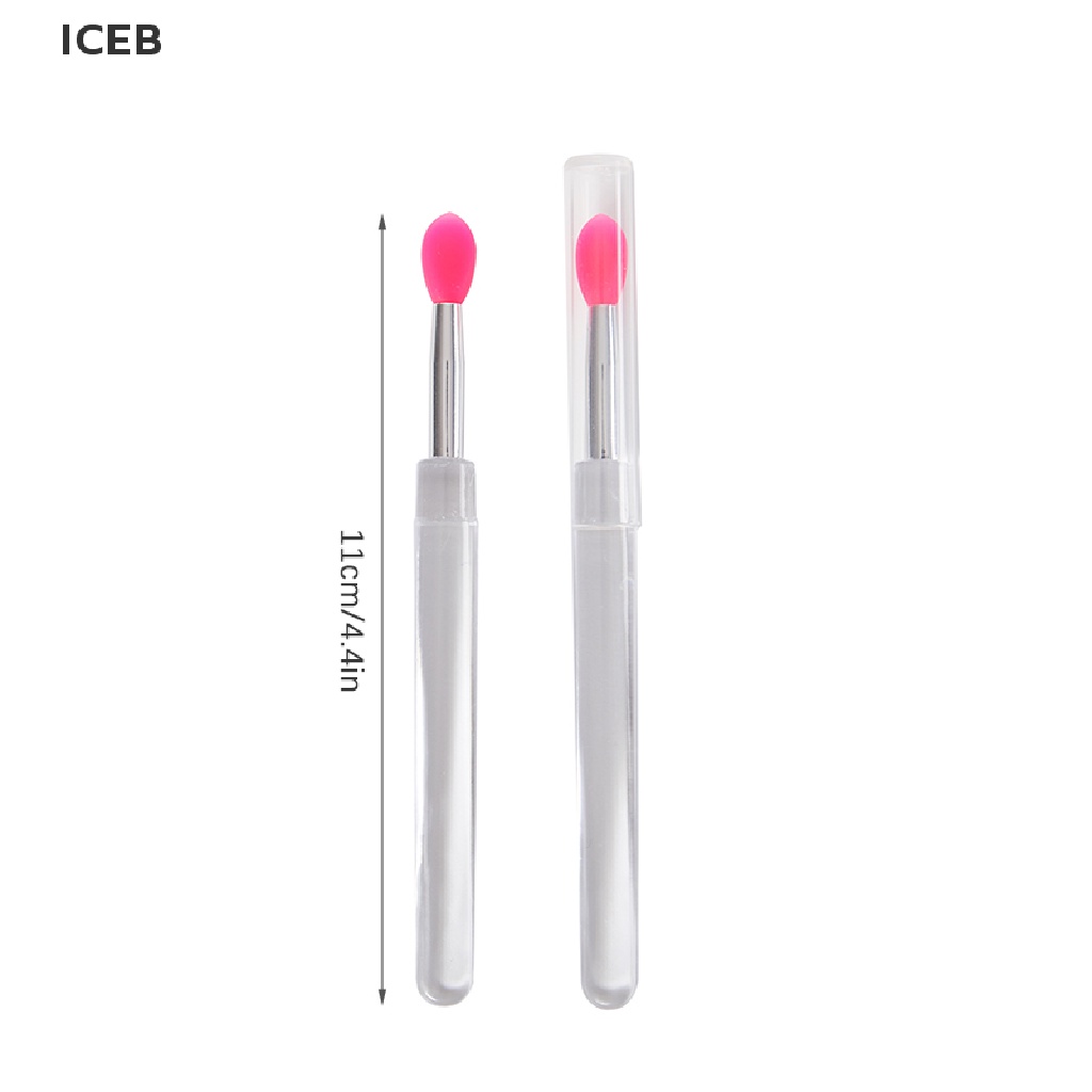 Ic Bộ 2 Cọ Son Bóng Silicone Với Nắp Đậy Bụi Bẩn my