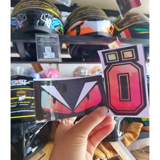 Combo 2 Tem Sticker Decal Con Mắt Fendi Màu Mới Và Tem Ohlins Dán Xe Giá Rẻ #2k