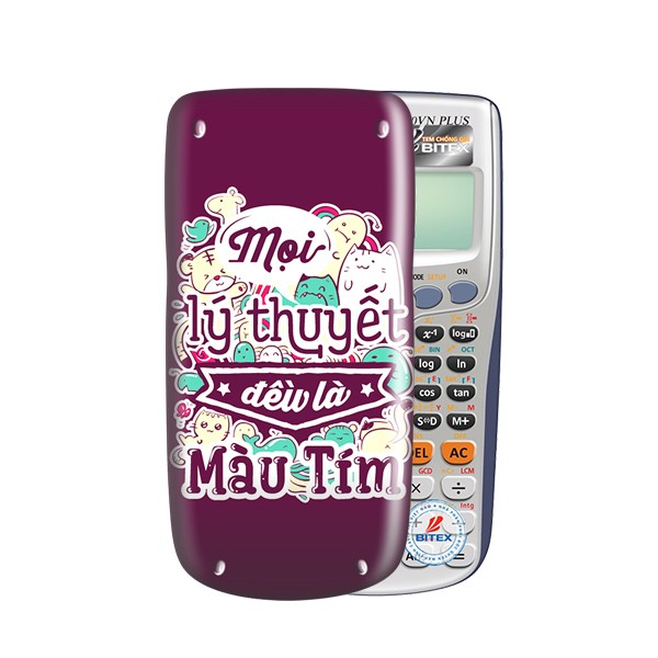 Ốp máy tính Casio/Nắp máy tính Casio Slogan 022